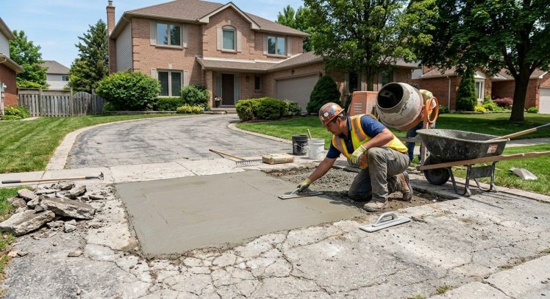 Concrete Driveway Repair in West Des Moines, IA